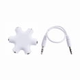 thumbnail image 1 of 3.5mm Earphone Headphone Audio Splitter 1 Male to 5 Female Cable Adapter, 1 of 5