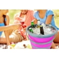 thumbnail image 3 of Southern Homewares SH-10185 Deluxe Foldable Silicone Collapsible 2.65 Gallon Bucket, Pink, 3 of 5
