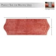 thumbnail image 3 of HOME WEAVERS Waterford Collection Bathroom Rug 100% Cotton Tufted Bath Rug, Extra Soft and Absorbent Bath Rugs, Non-Slip Bath Mats, Machine Washable bath rugs for Bathroom, 22"x60" Runner, Coral, 3 of 9