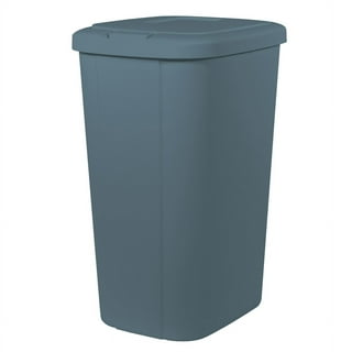 Hefty 8.8 Gallon Trash Can, Plastic Handled Office Trash Can, Black