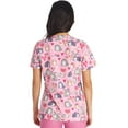 thumbnail image 5 of Cherokee Prints Scrubs Top For Women V-Neck Print CK671, 5 of 5