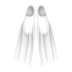 thumbnail image 5 of Aletas de snorkel para adultos, largas, profesionales, M Blanco, 5 of 9