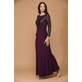 thumbnail image 5 of Women's Eva USA 3453 Mother Of Groom Lace evening elegant Dress Black 3XL, 5 of 9