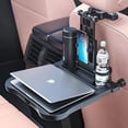 thumbnail image 2 of Car Backseat Tray Table  Foldable Tray Seat Back Laptop Desk for Car Travel  Multifunctional Car Back Seat Food Tray  Car Table with Phone Holder  for Working  Writing  Eating  Traveling, 2 of 9