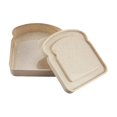 thumbnail image 2 of Caja Bento portátil para sándwich, tostada, tapa ligera apilable a prueba de fugas, reutilizable para oficina, senderismo, pesca, cocina Beige, 2 of 9