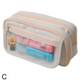 thumbnail image 2 of Estuche transparente multicapa de gran capacidad, nuevo y de alto valor, para estudiantes de secundaria, papelería multifuncional., 2 of 2