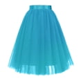 thumbnail image 5 of WERYOUNG Women's Skirts Carnival Solid Color High Waist Layered Midi Length Tutu Skirt Holiday Vacation Comfortable Cozy Skirt, 5 of 6