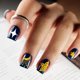 thumbnail image 4 of Juego de 3 placas de estampado de uñas con diseño de estrellas y lunas, estrellas fugaces, pentagramas y cielo nocturno., 4 of 7