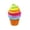 #A04-Rainbow color, variant on Rainbow Ice Cream Squishy Fidget Toys Stress Relief Sensory Colorful Balls for Adults Anxiety Kids Focus Desk Toys Fun Party Favors Autism Sensory Toys ADHD Easter Basket Stuffers