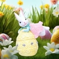 thumbnail image 6 of HongHeng Egg Polyresin Bunny Easter Decor,Table Easter Decorations,Spring Bunnies Decoration Statue Figurine for Home Farmhouse, 6 of 6