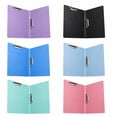 thumbnail image 4 of Punchless Clamp Binders,Plastic Binder with Double Clips,Paper Binders without Rings,Presentation Binder Cover,Ringless Binder with Metal Clip,Clips File Folder Report Cover for Letter Size,Pink, 4 of 8