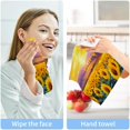 thumbnail image 7 of Coolnut Sunflowers Painting Washcloths, Soft and Absorbent Cotton Towel, 2 Pack 12 X 12 Inches Premium Quick Dry Face Towel Wash cloth, 7 of 7