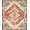 Cream Multi, Pattern 18, variant on ODIKA 8'x10' Washable Area Rug Boho Large Vintage Oushak Border Cream Farmhouse Bohemian Medium for Dining Room, Office, Lounge, Non-Slip Chair-Friendly Mat