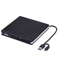 thumbnail image 1 of External DVD Drive,USB 3.0 Type-C CD DVD +/-RW Optical Drive USB C Burner Portable for PC Laptop Desktop MacBook, 1 of 1