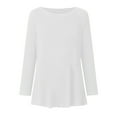 thumbnail image 3 of DYMADE Women Casual Long Sleeve Round Neck Raglan Sleeve T-shirt, 3 of 4