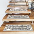 thumbnail image 4 of Ottomanson Non-Slip Rubberback Boxes 8.5" x 26" Indoor Stair Treads, 7 Pack, Gray, 4 of 11