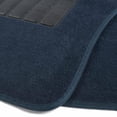 thumbnail image 2 of New 4pcs Set Universal Fit Navy Blue Car Truck Front Rear Vinyl Heel Pad Carpet Floor Mats, 2 of 3