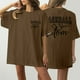 thumbnail image 2 of Camiseta de Cuello Redondo Impresa Delantera Y Trasera de Béisbol de las Mujeres de Verano, Camisetas Cortas Casuales Ligeras para las Mujeres, 2 of 5