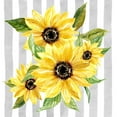 thumbnail image 2 of Robinson, Carol 15x15 White Modern Wood Framed Museum Art Print Titled - Sunflower Array I, 2 of 4