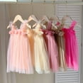 thumbnail image 4 of 3-4 Years Birthday Outfits Birthday Girl Outfit Layered Tulle Tutu Dress for Toddler Girls,Baby Girl Rainbow Tutu Princess Skirt Set Light Pink, 4 of 9
