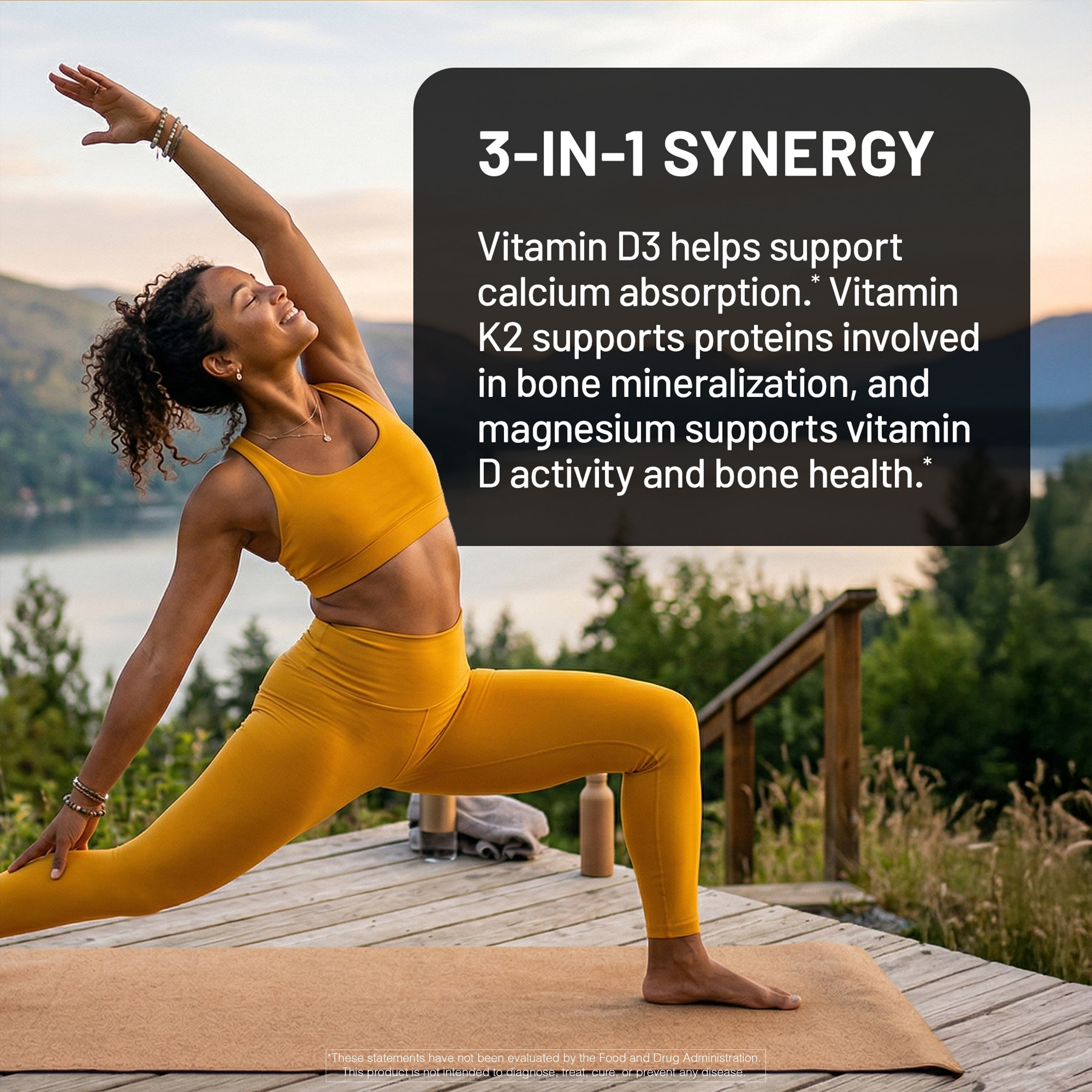 NatureWise Vitamin D3 K2 Magnesium Glycinate 275mg - Extra Strength Vitamin D3 5000IU + K2 50mcg - High Absorption Chelated Magnesium - Bone Support - Non-GMO, USA Manufactured - [90 Day Supply]
