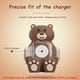 thumbnail image 3 of Soporte Del Cargador Lindo Oso Cargador Inalámbrico Cradle Dock Stand para Apple Watch Ultra 49mm (Marrón), 3 of 7