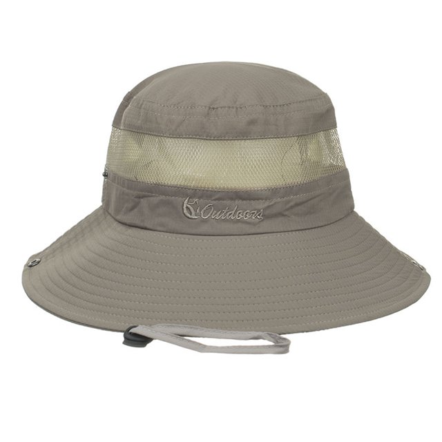 Sombreros De Protección Solar Gorro unisex anti-UV, transpirable, para pesca, senderismo, cómodo para jardín (caqui) Likrtyny Para Estrenar