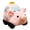 Pink, variant on 11.8in Taxi Car Plush Toy, Soft Yellow Taxi Stuffed Vehicle, Cuddly Automobile Doll, Decorative Car Pillow for Office or Home, Unique Gift Selection, Red