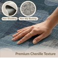 thumbnail image 6 of ODIKA 3'x5' Washable Accent Rug Pet Friendly, Non-Shedding Mat Bulk Farmhouse Abstract Grid Distressed Arch Panel Motifs Brushstroke for Bedside, Nursery Room, 6 of 7