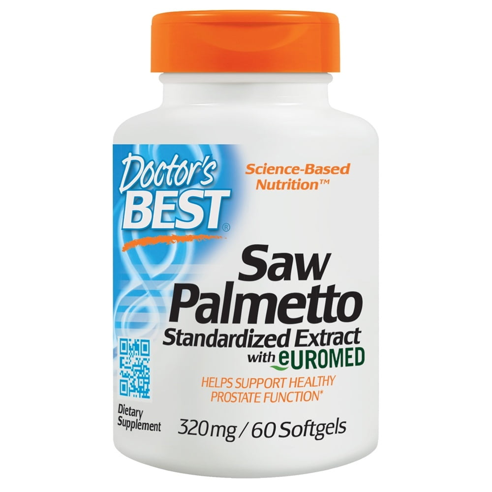 Doctor's Best Saw Palmetto Extract 320 mg. 60 Softgels Walmart
