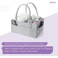 thumbnail image 2 of Mr. Pen- Baby Diaper Caddy Organizer, Diaper Organizer, Gray, 2 of 7