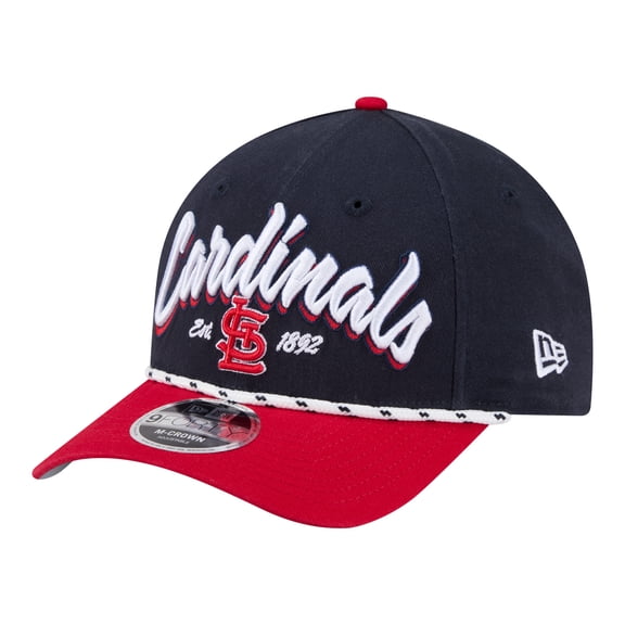 Men's New Era Navy/Red St. Louis Cardinals Team Loyal 9FORTY M-Crown Adjustable Hat