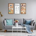 thumbnail image 4 of Cork Board and Whiteboard Combination Board for Wall, 3-Pack 12" X 24", Cork White Board for Home and Office, 4 of 5
