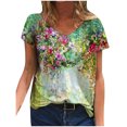 thumbnail image 1 of Fridja T-shirt Imprimé à Manches Mi-Longues pour Femme Imprimé Tops, 1 of 3