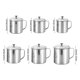 thumbnail image 5 of Taza de acero inoxidable con tapa, para camping, café, té, viajes, irrompible, de metal., 5 of 7
