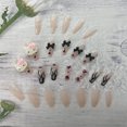 thumbnail image 5 of Press on Nails con Diseño Cute Press on Nails Longitud Mediana Negro, 5 of 5
