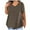 Coffee, variant on Busydd Womens Tops Plus Size Tops L-5XL Loose Oversized V Neck Summer Tops Casual Solid Color Short Sleeve T Shirts for Women Comfy Going Out Tops