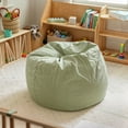 thumbnail image 3 of Flash Furniture Dillon Small Green Dot Refillable Bean Bag Chair for Kids and Teens, 3 of 12