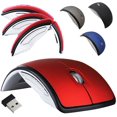 thumbnail image 2 of Souris de Jeu Sans Fil 2,4G Pliable en Forme d'Arc Accessoire pour Ordinateur Portable Pièce Rouge, 2 of 8
