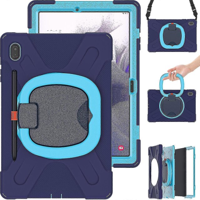 Adecuado para Tab S7 Fe 12.4 T730, Tab S7 Fe 12.4 T735, Tab S7 Fe 12.4 T736b, Tab S7 Fe 12.4 T736n, carcasa protectora para tableta para niños, anticaídas y S