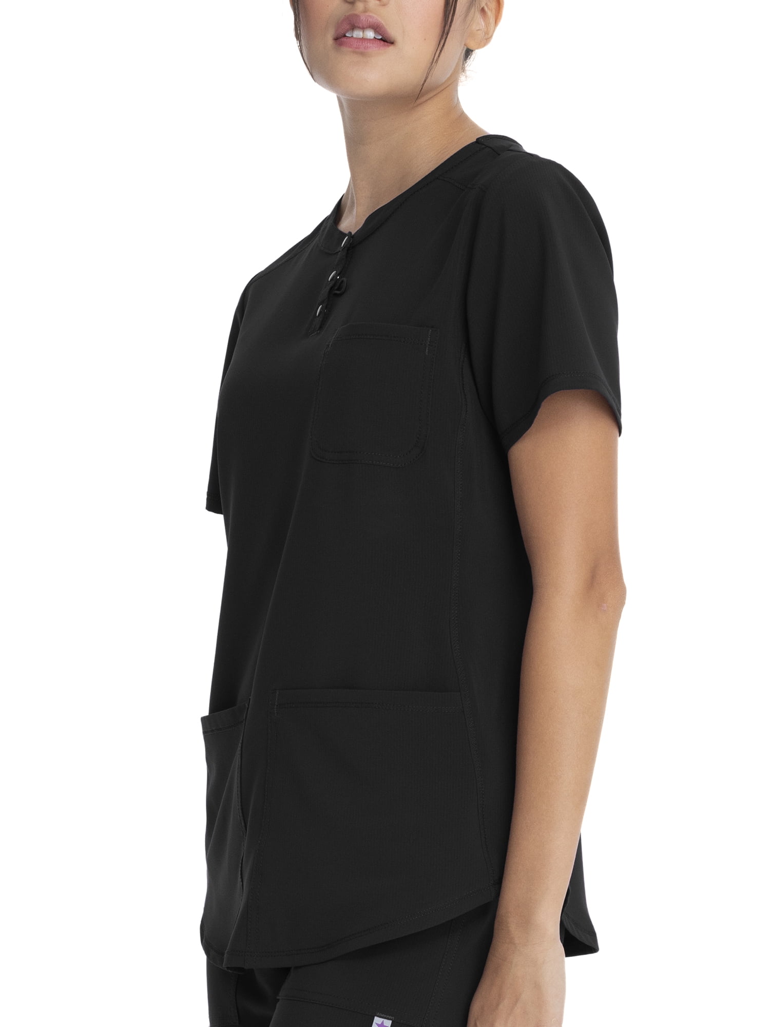 Scrubstar Women's Supreme Stretch Antimicrobial V-Neck Placket Scrub Top WM01T902