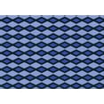 thumbnail image 1 of Ahgly Company Machine Washable Indoor Rectangle Transitional Deep-Sea Blue Area Rugs, 2' x 5', 1 of 7