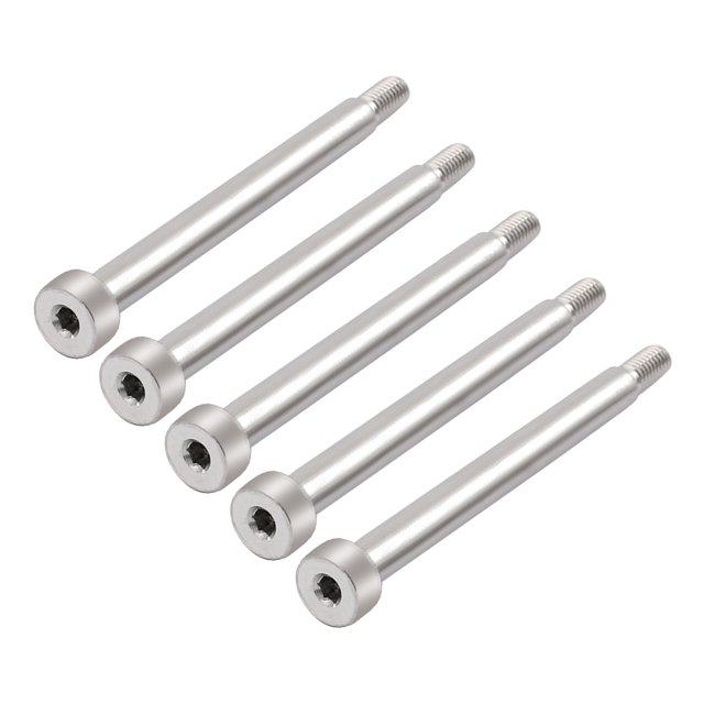 Unique Bargains 5pcs Hex Socket Shoulder Bolt 6mm Shoulder Dia 60mm Shoulder Length M5 Thread