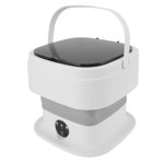 Portable Mini Foldable Washer, 40W Portable Washing Machine, Mini Washer, 10L Large Capacity Foldable, Underwear Washer Machine for Dorm Hotel Travel