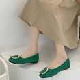 thumbnail image 4 of Viluyesy Womens Ballet Flats, Slip-On Shallow Comfortable Round Toe Casual Dressy Shoes Green US7.5, 4 of 9