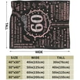 thumbnail image 4 of LHSHID Happy 40th Birthday Decorations Women Blanket Flannel Soft and Comfortable Anti static Bed Sofa Blanket 60x80in, 4 of 5