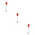 thumbnail image 1 of Sidaley Students Portable Whiteboard Pen Teaching Room Chalkboard Erasable Markers Home Pencil Office Anti-smudge Handwriting negro rojo 3piezas, 1 of 6
