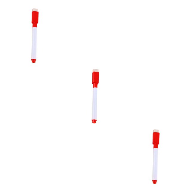 Sidaley Students Portable Whiteboard Pen Teaching Room Chalkboard Erasable Markers Home Pencil Office Anti-smudge Handwriting negro rojo 3piezas
