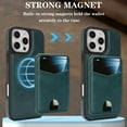 thumbnail image 5 of Detachable Wallet Case for iPhone 13 Pro Max, TECH CIRCLE RFID Blocking Mag-Safe Compatible Magnetic Kickstand PU Leather Lightweight Back Cover Protective Case, Dark Green, 5 of 11