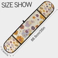 thumbnail image 3 of Yayeee Double Oven Mitt Kitchen Heat Resistant Baking 35" x7" Quilted Glove, Beige Retro Rainbow, 3 of 6